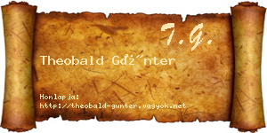 Theobald Günter névjegykártya